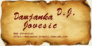 Damjanka Jovešić vizit kartica